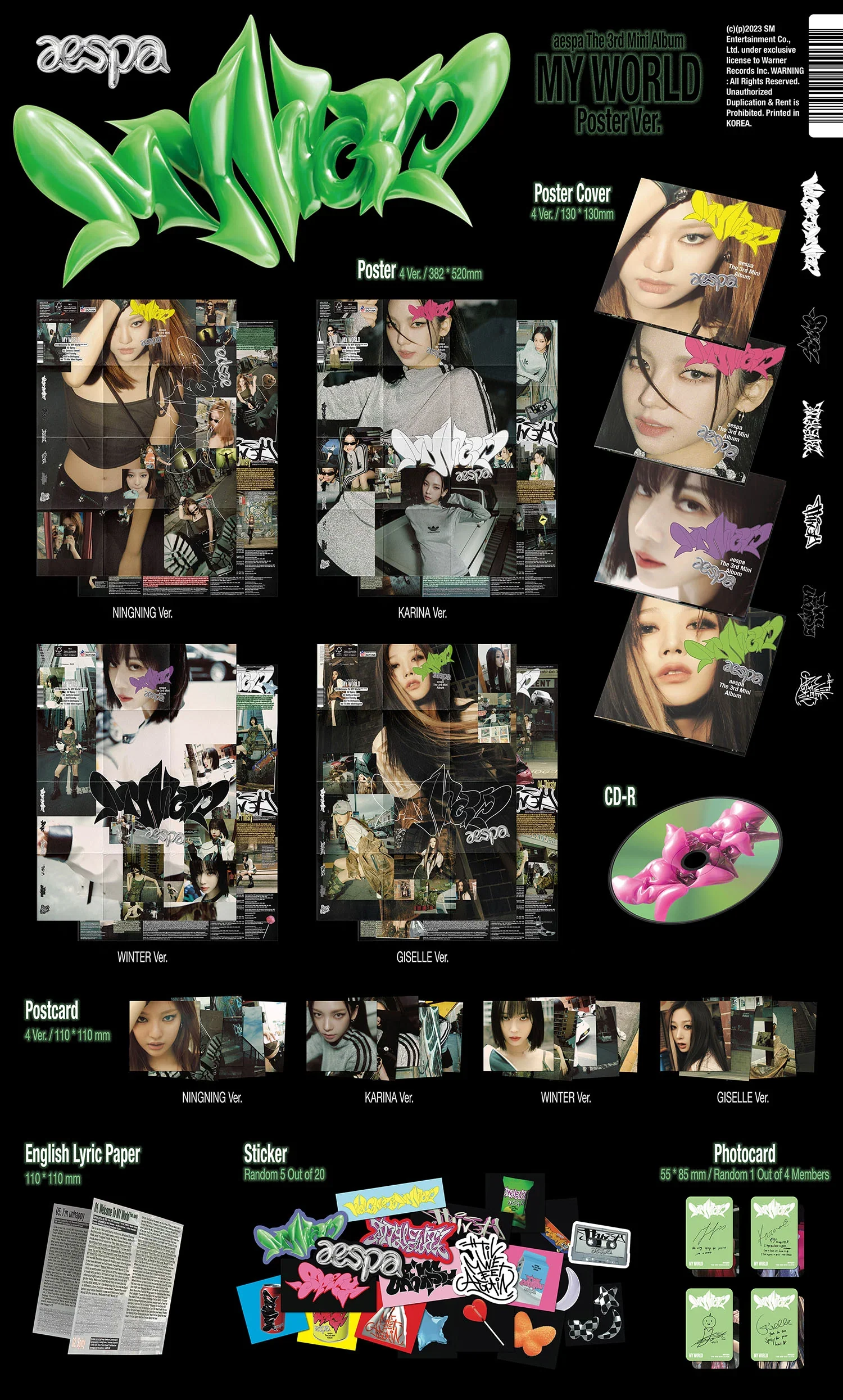 AESPA - MY WORLD (Poster Ver) - Image 6