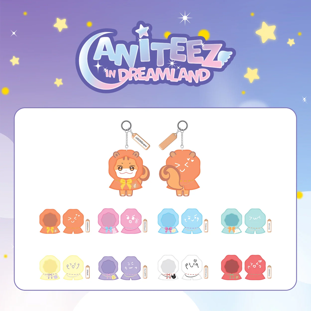 ATEEZ - ANITEEZ [IN DREAMLAND] Plush Keyring Outfit
