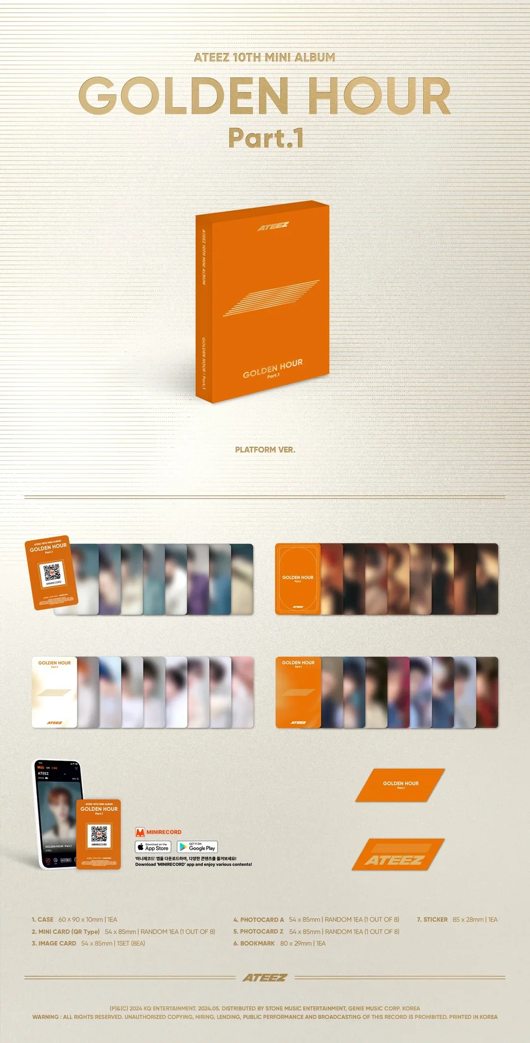 ATEEZ - GOLDEN HOUR PART. 1 (Platform Ver) - Image 2