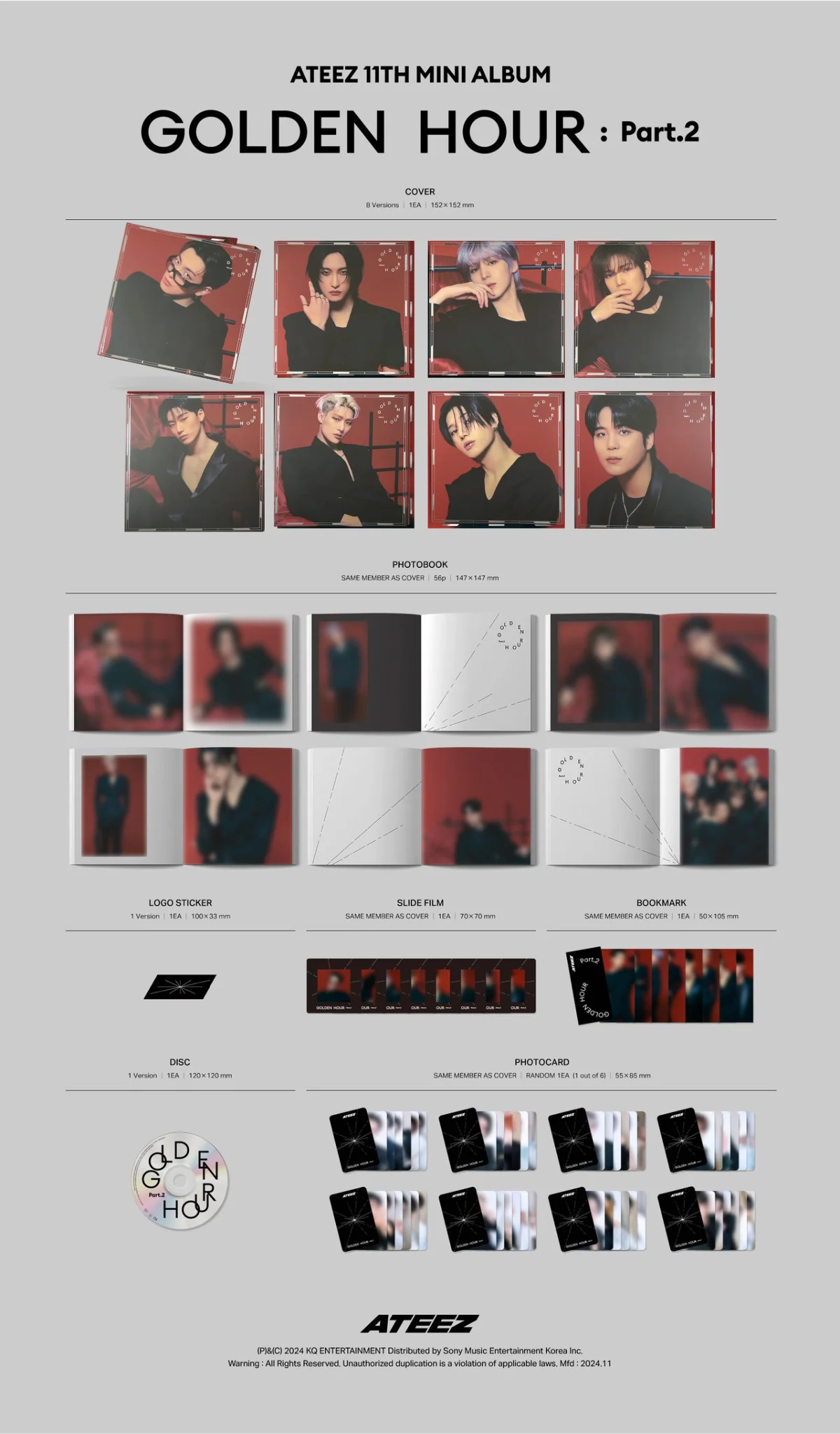 ATEEZ - GOLDEN HOUR PART. 2 (Digipak Ver) - Image 2