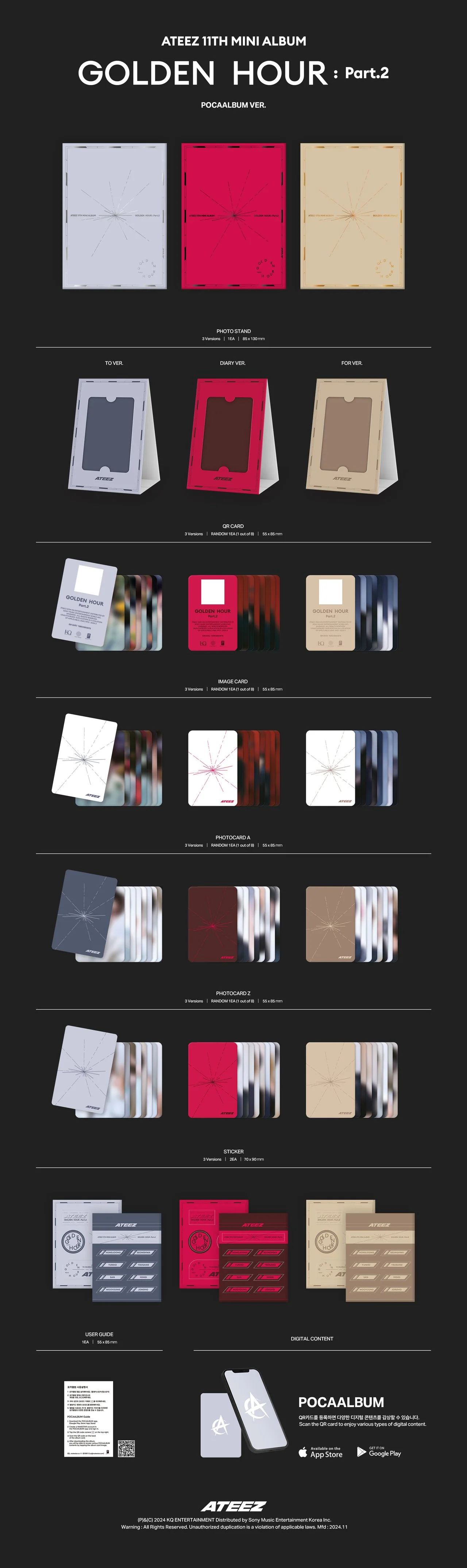 ATEEZ - GOLDEN HOUR PART. 2 (POCA Ver) - Image 2