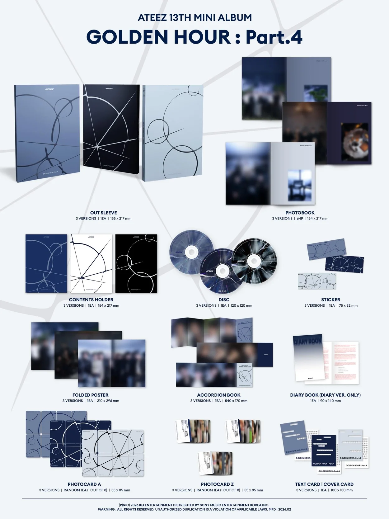ATEEZ - GOLDEN HOUR PART.4 (Photobook Ver) - Image 2