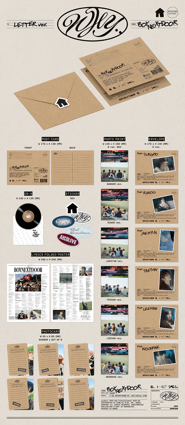 BOYNEXTDOOR - WHY.. (Letter Ver.) - Image 2