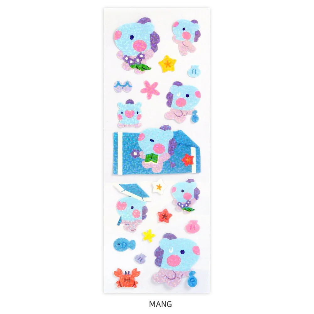 BT21 Minini - Summer Sky Hologram Sticker - Image 3