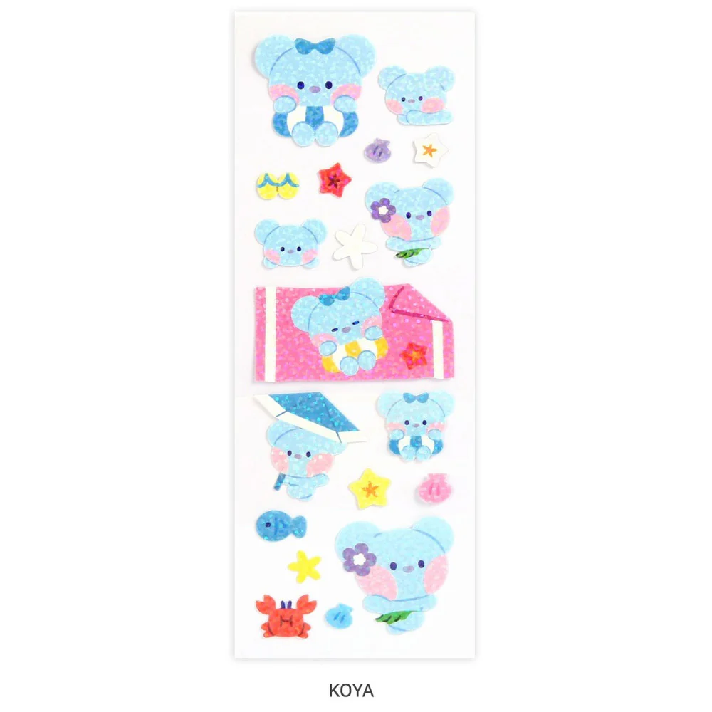 BT21 Minini - Summer Sky Hologram Sticker - Image 4