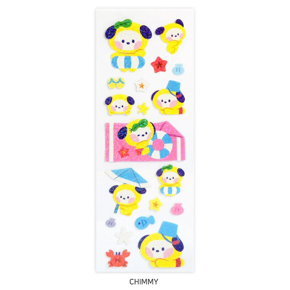 BT21 Minini - Summer Sky Hologram Sticker - Image 6
