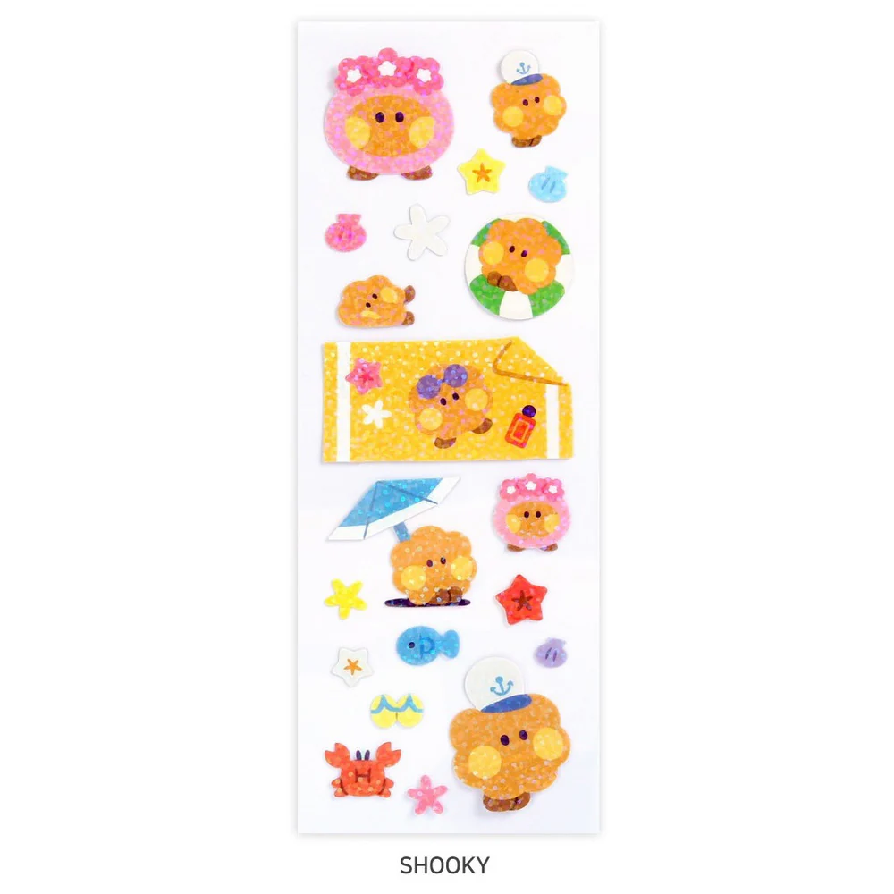 BT21 Minini - Summer Sky Hologram Sticker - Image 7