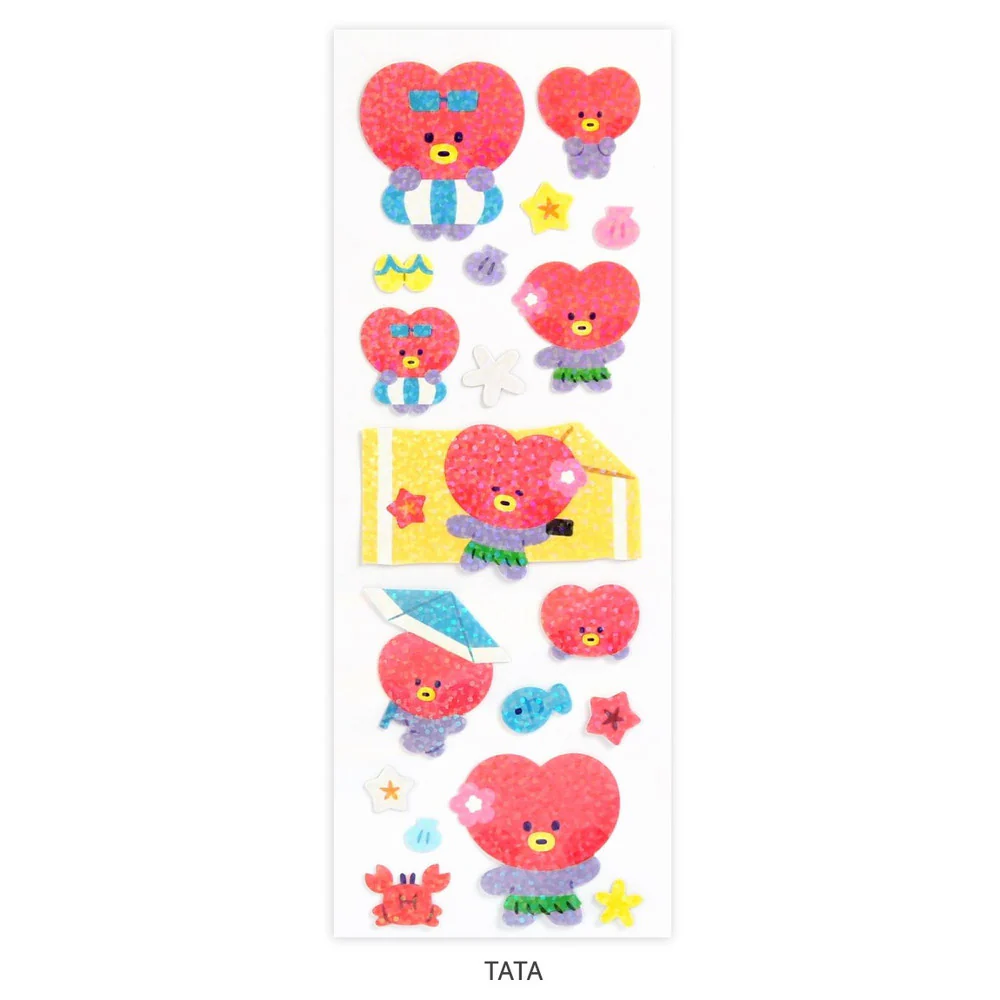 BT21 Minini - Summer Sky Hologram Sticker - Image 8