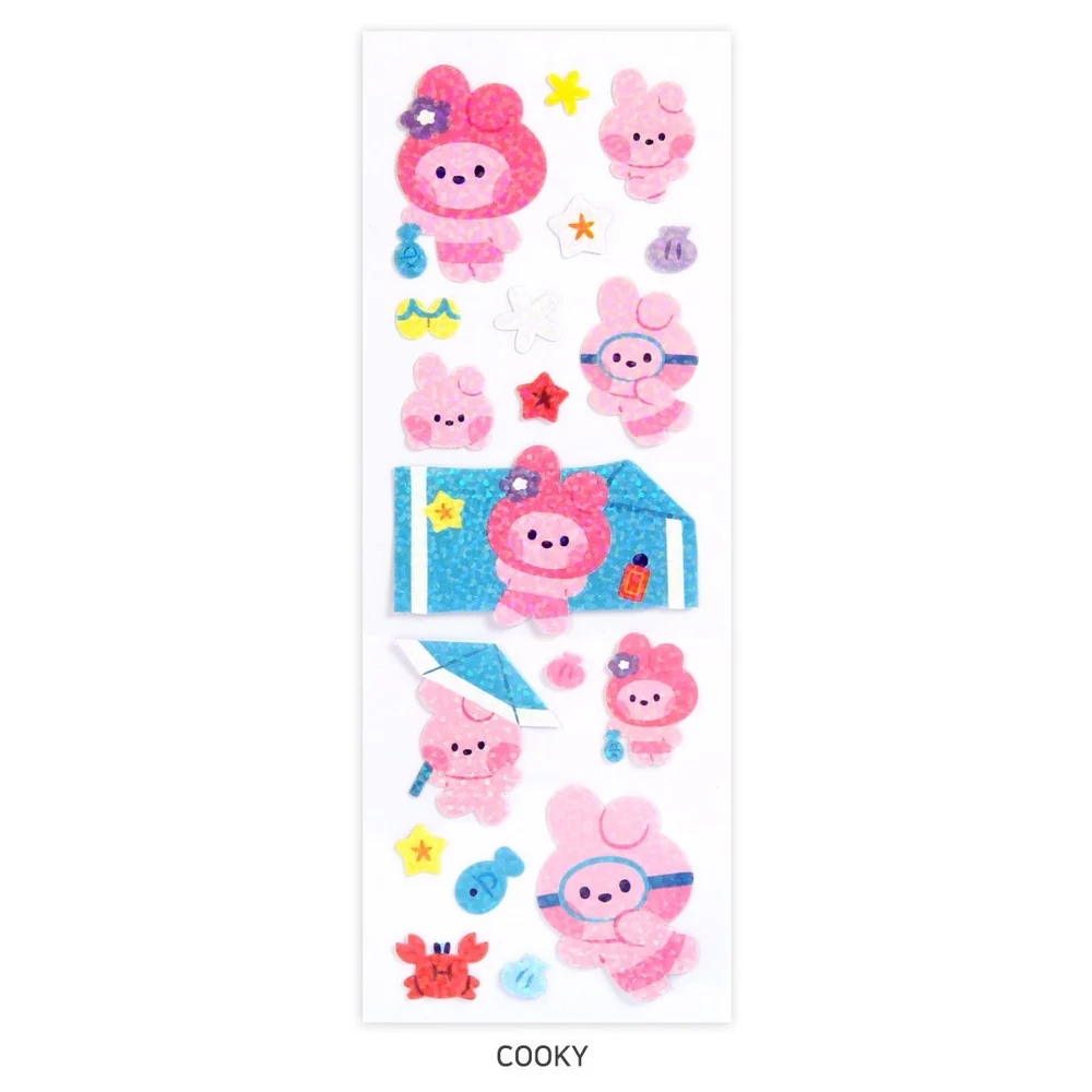 BT21 Minini - Summer Sky Hologram Sticker - Image 9