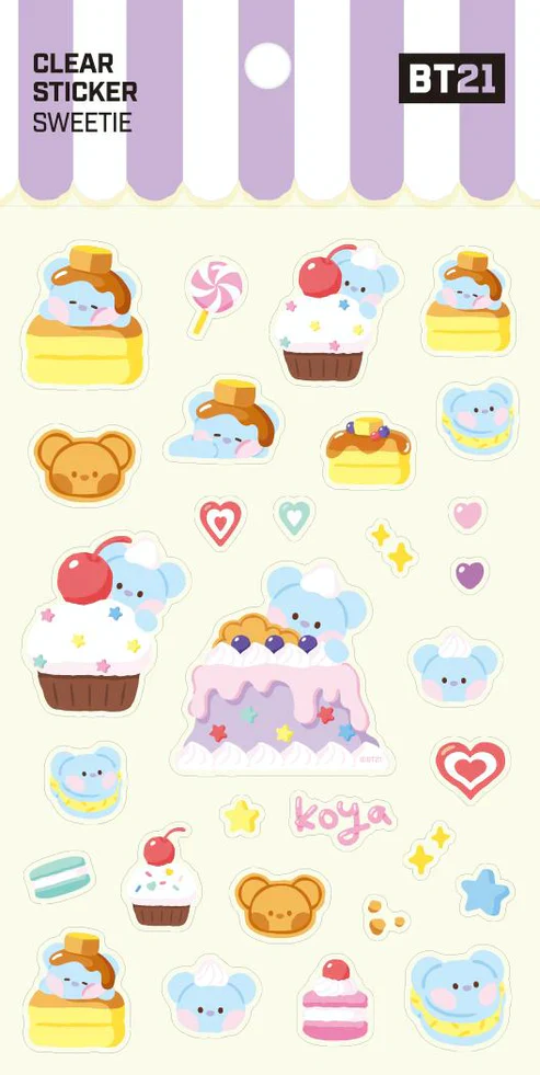 BT21 Minini - Sweetie Clear Sticker - Image 2