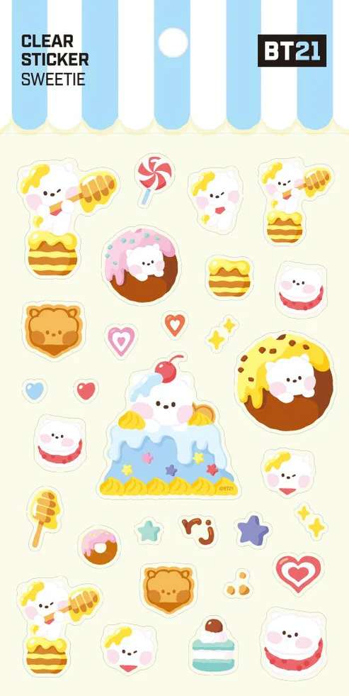 BT21 Minini - Sweetie Clear Sticker - Image 3