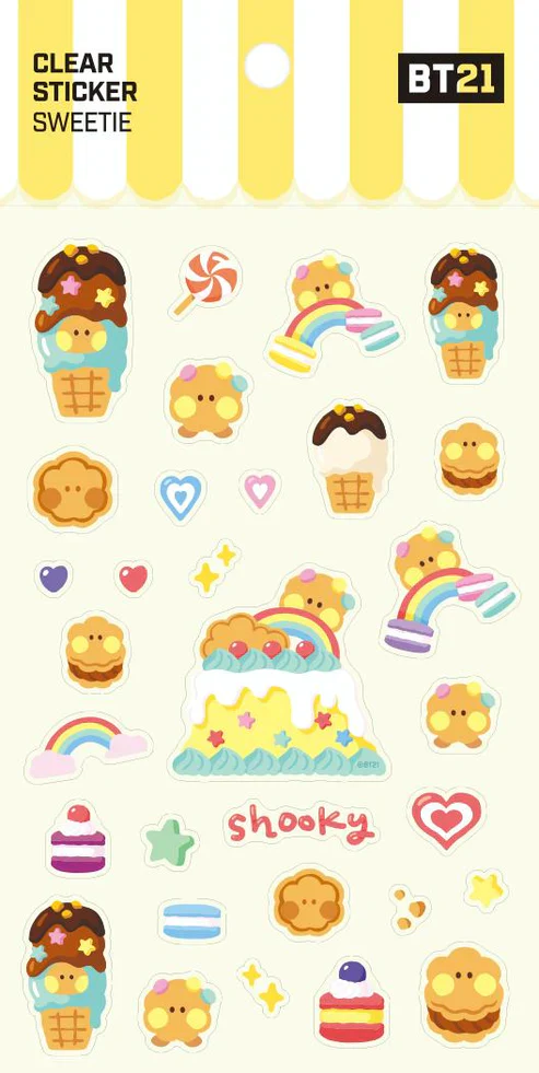 BT21 Minini - Sweetie Clear Sticker - Image 4
