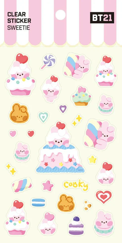 BT21 Minini - Sweetie Clear Sticker - Image 8