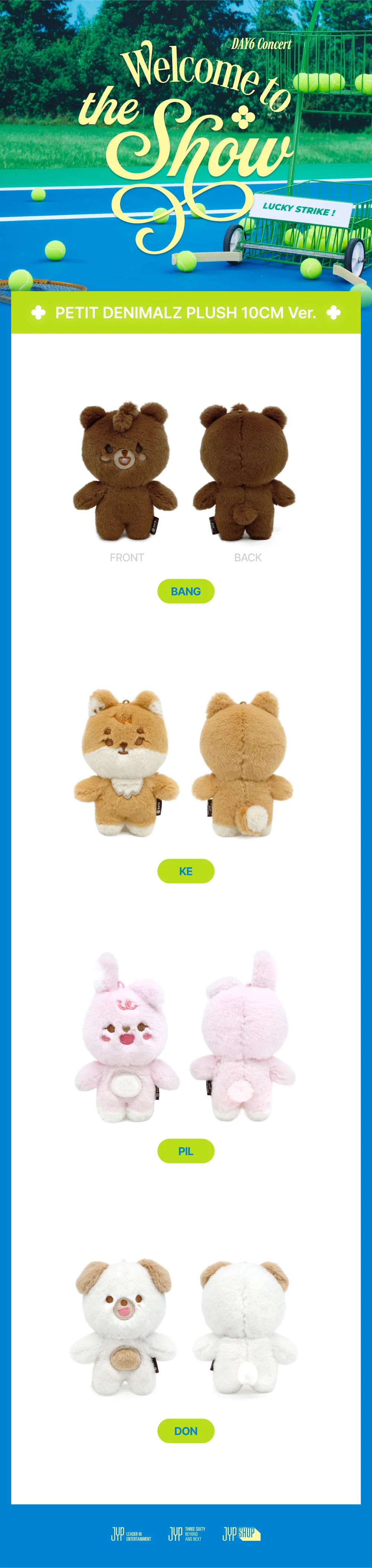 DAY6 - Denimalz 10cm Plush [Welcome To The Show MD] - Image 3