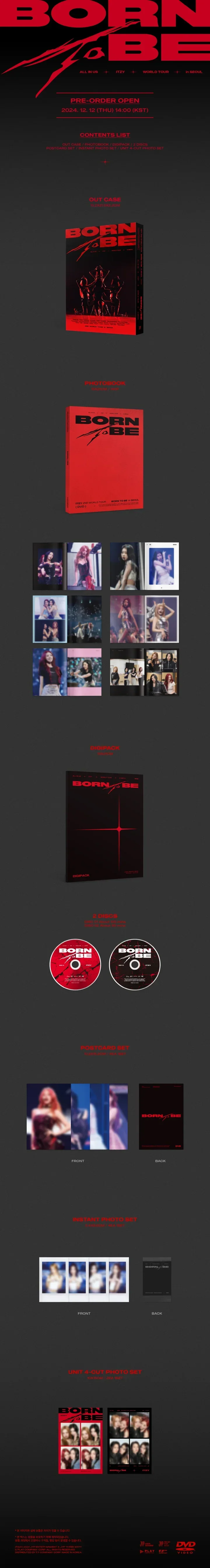 ITZY - 2ND WORLD TOUR BORN TO BE in SEOUL DVD [With POB] - Image 2