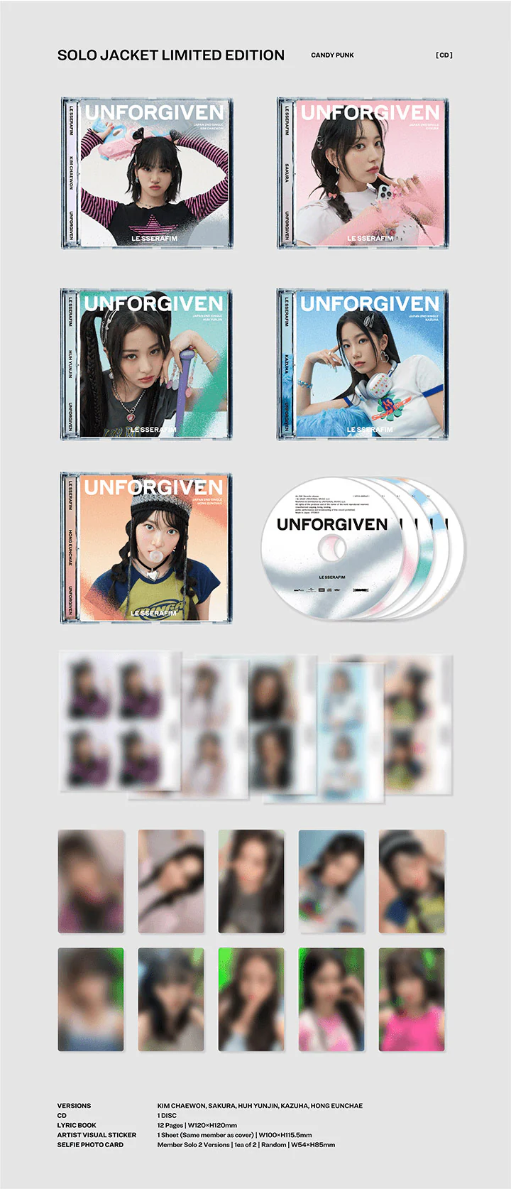 LE SSERAFIM - UNFORGIVEN (Member Jewel Case) - Image 7