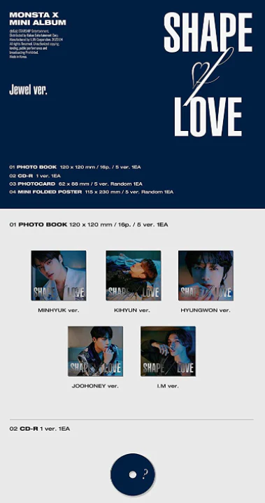 MONSTA X - Shape Of Love (Jewel Case) - Image 2