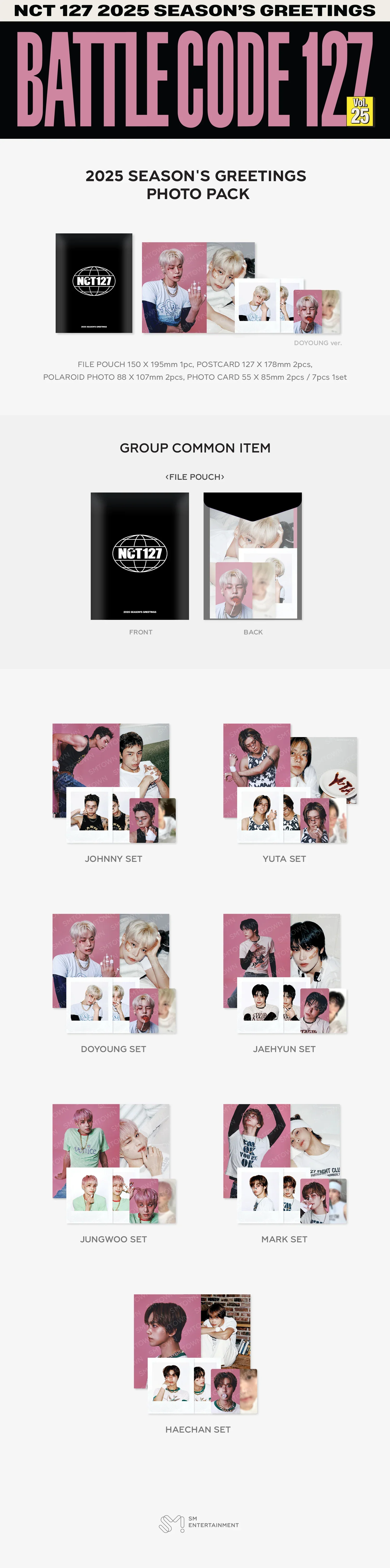 NCT 127 - Season's Greetings 2025 Photo Pack - Image 2