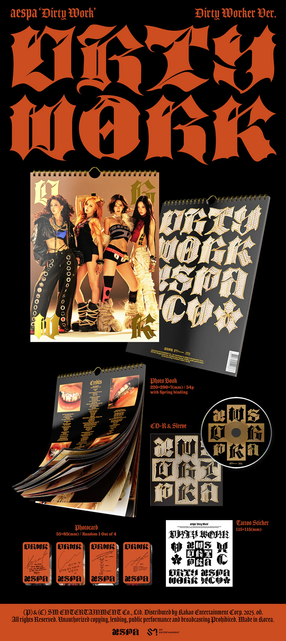 AESPA - Dirty Work [Dirty Worker Ver. /Photobook Ver.] - Image 2
