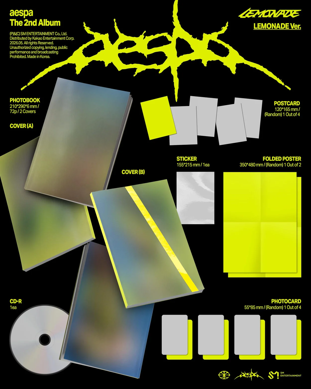 [PRE-ORDER] AESPA - LEMONADE (LEMONADE Ver.) - Image 2