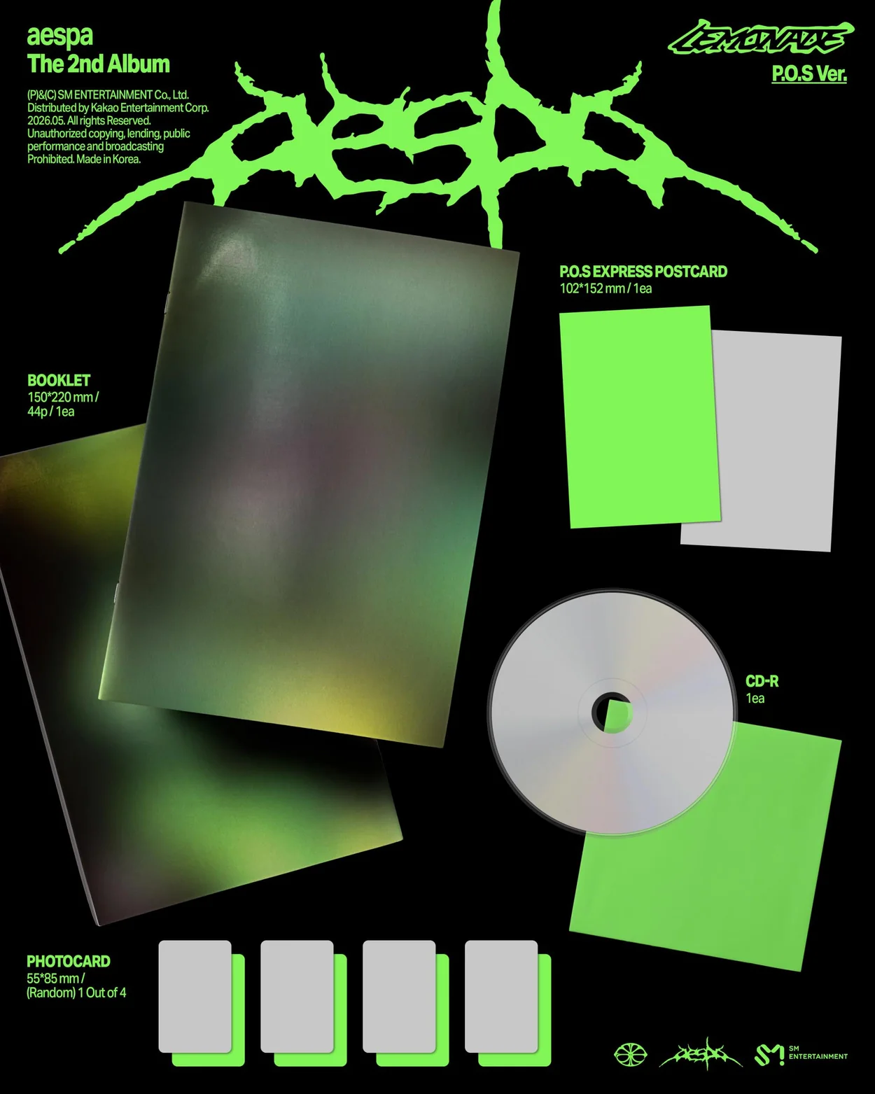 [PRE-ORDER] AESPA - LEMONADE (P.O.S Ver.) - Image 2