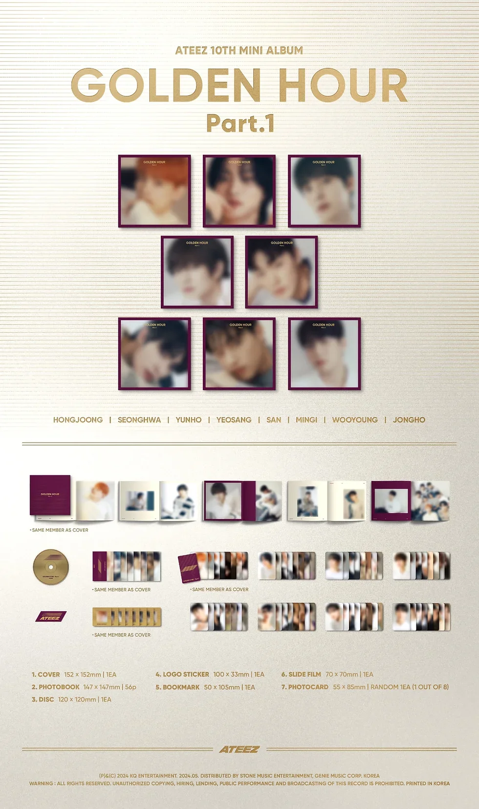ATEEZ - GOLDEN HOUR PART. 1 (Digipack Ver) - Image 2