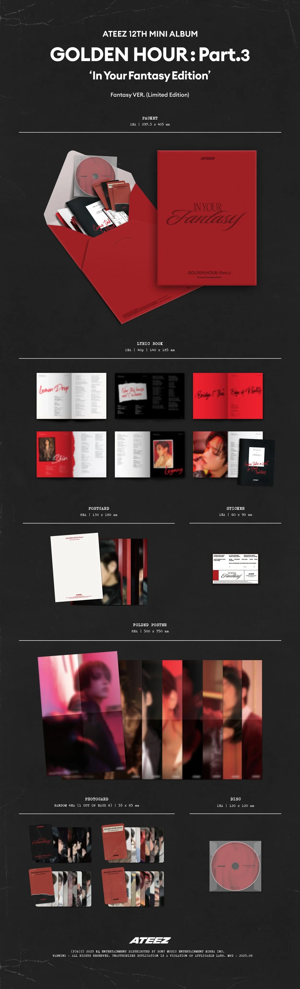 ATEEZ - GOLDEN HOUR : Part.3 ‘In Your Fantasy Edition’ (Limited Ver.) - Image 2