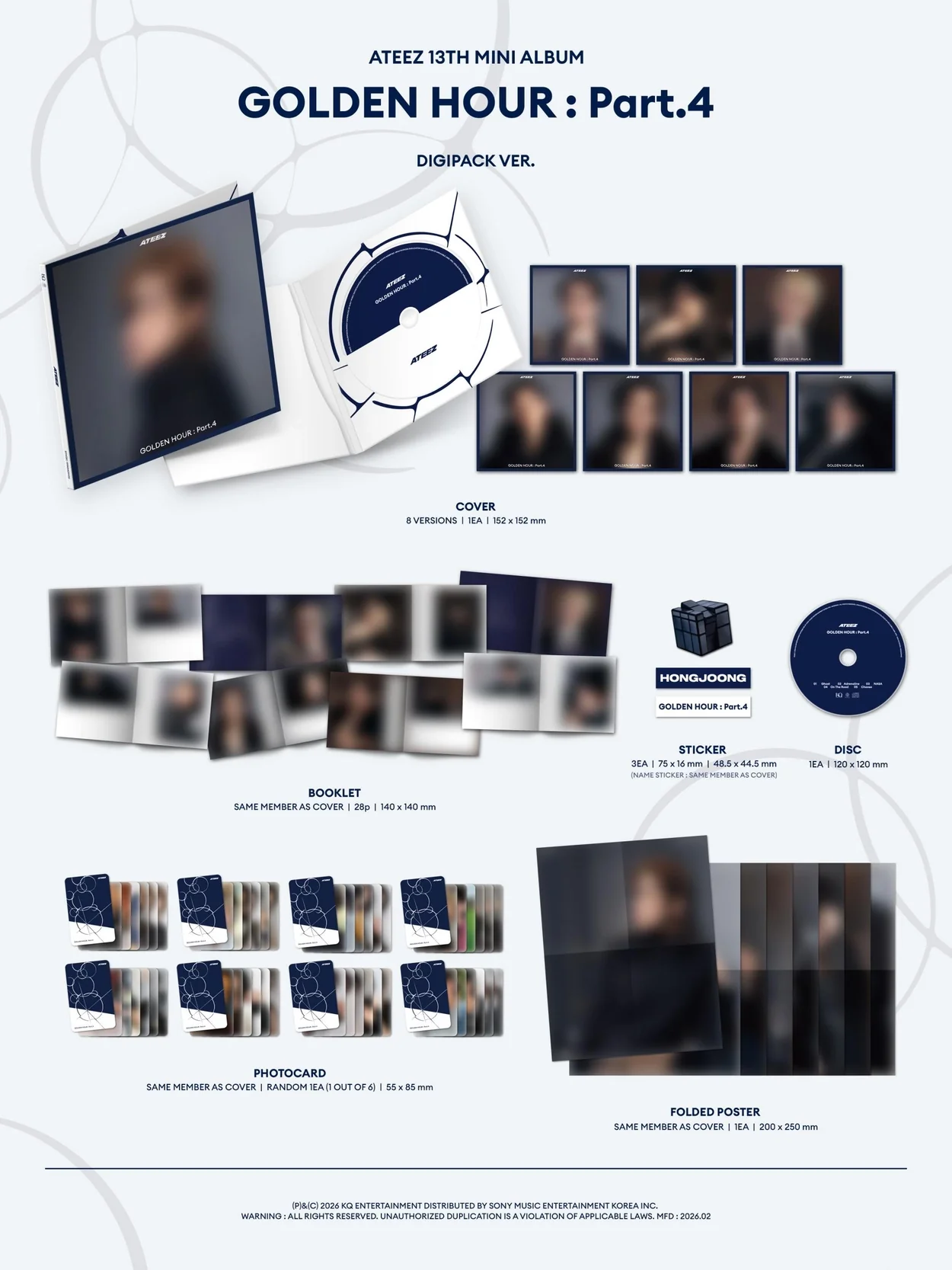 ATEEZ - GOLDEN HOUR PART.4 (Digipack Ver) - Image 2