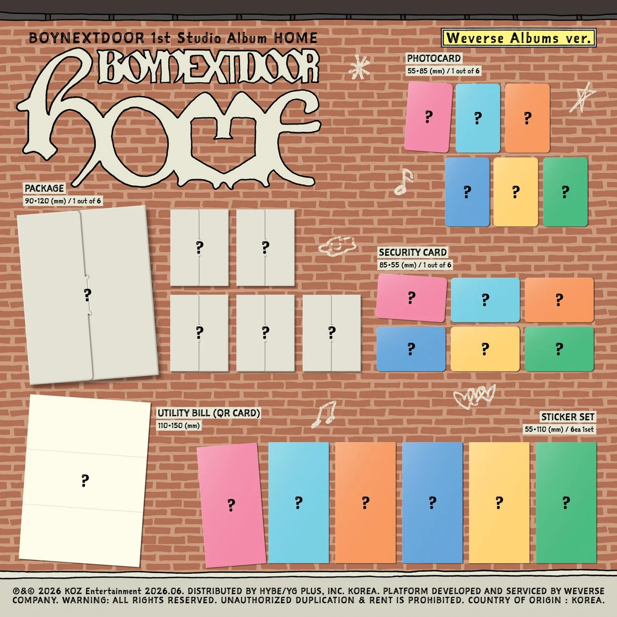 [PRE-ORDER] BOYNEXTDOOR - HOME (Weverse Albums Ver.) - Image 2