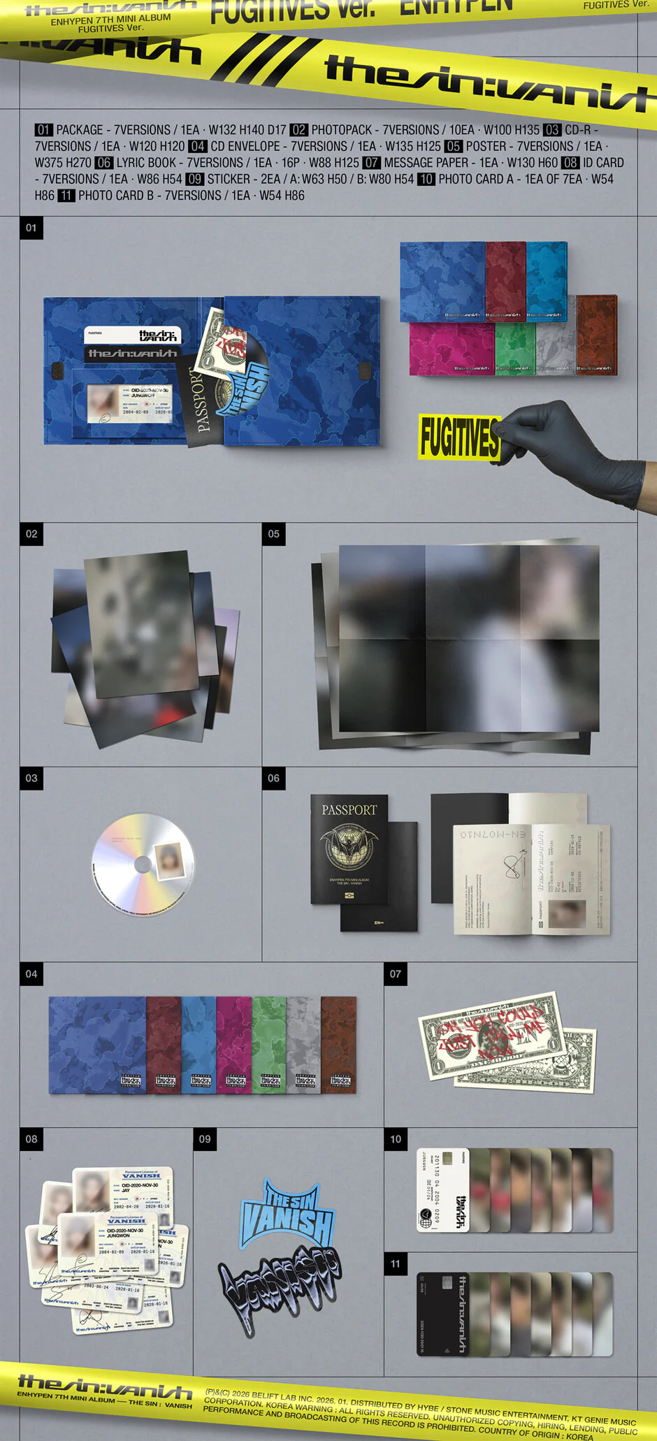 ENHYPEN - THE SIN : VANISH (FUGITIVES Ver.) - Image 2