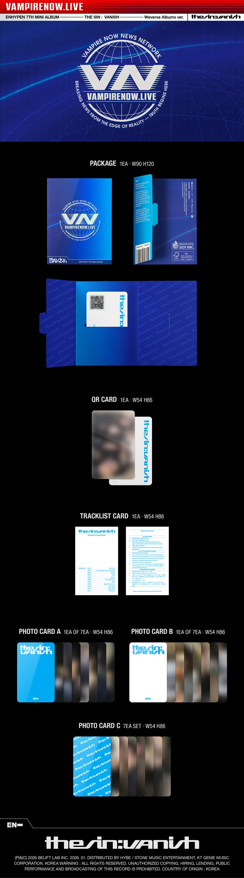 ENHYPEN - THE SIN : VANISH (Weverse Ver.) - Image 2