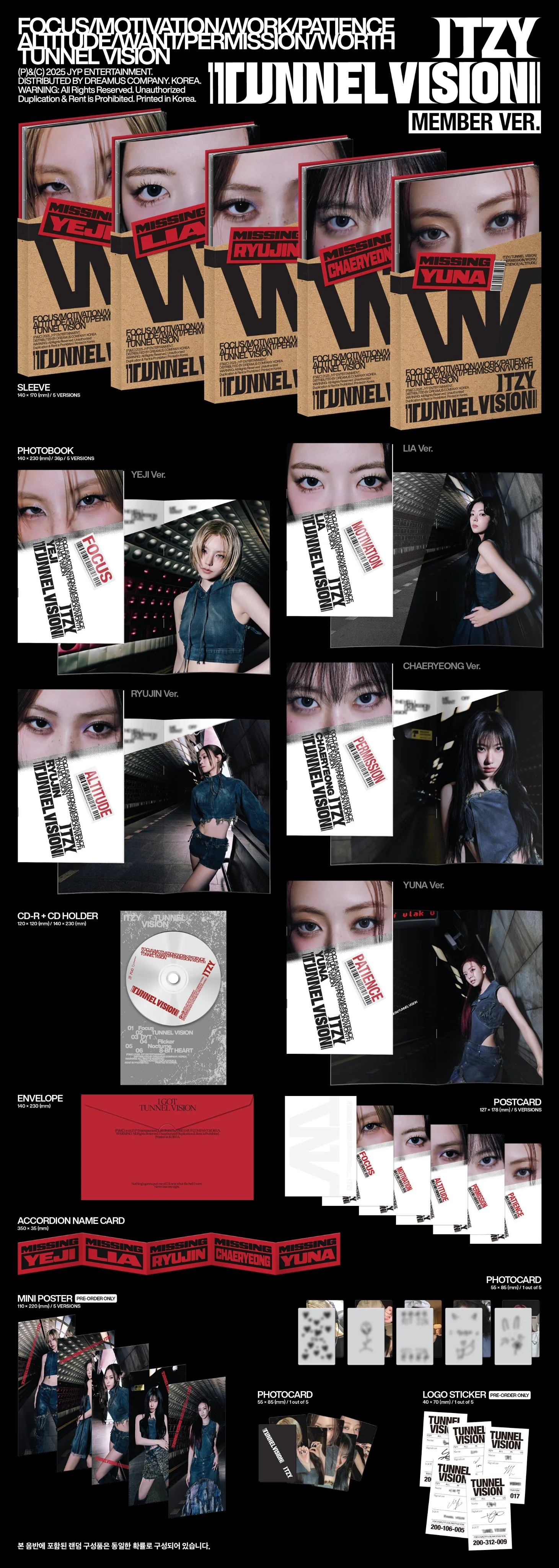 ITZY - TUNNEL VISION (Member Ver.) - Image 2