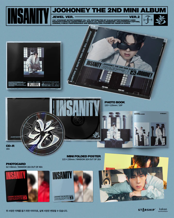 JOOHONEY (MONSTA X) - 光 (INSANITY) (Jewel Ver. /Limited Edition) - Image 2