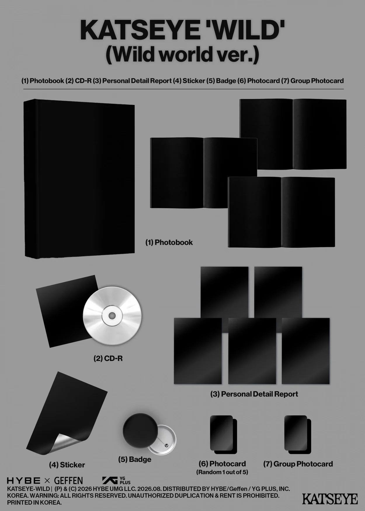 [PRE-ORDER] KATSEYE - WILD (Photobook Ver.) - Image 2