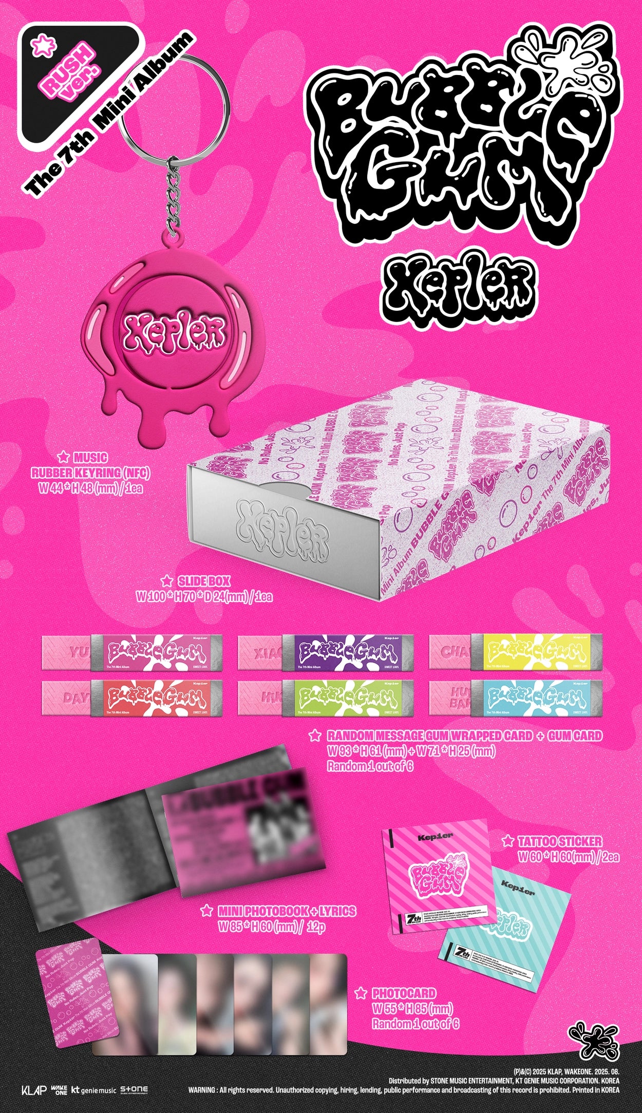 Kep1er - BUBBLE GUM (RUSH Ver. /NFC Ver) - Image 2