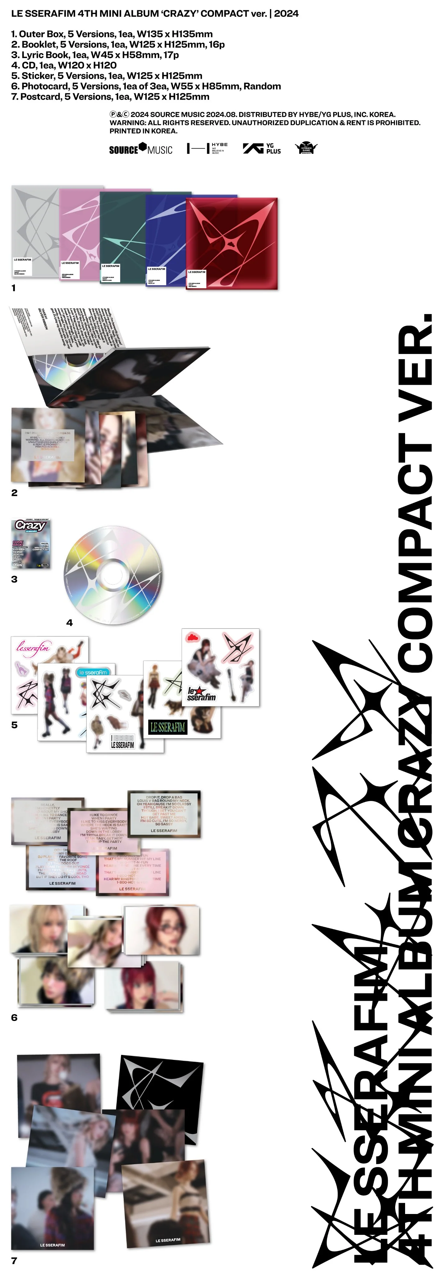 LE SSERAFIM - CRAZY (Compact Ver) - Image 2