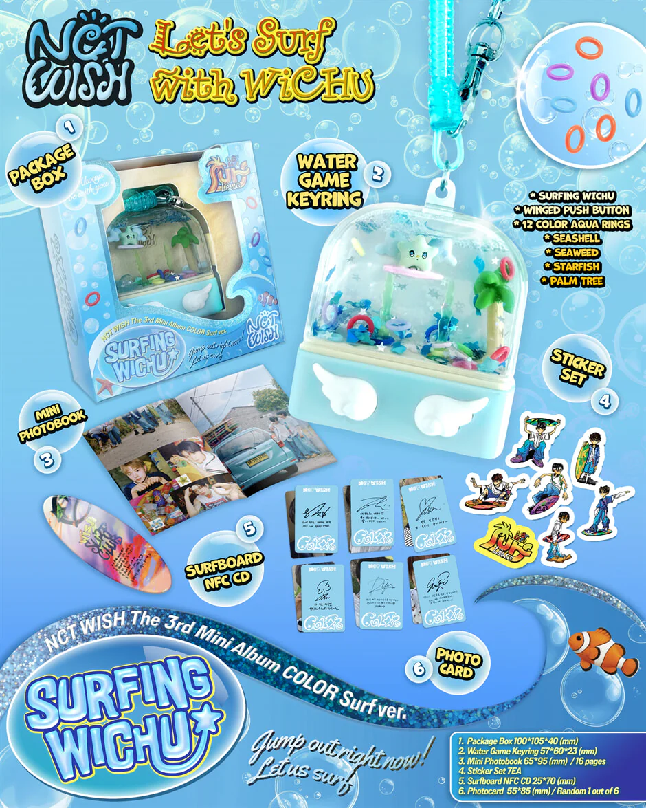 NCT WISH - COLOR (Surf Ver. /SMART ALBUM) - Image 2