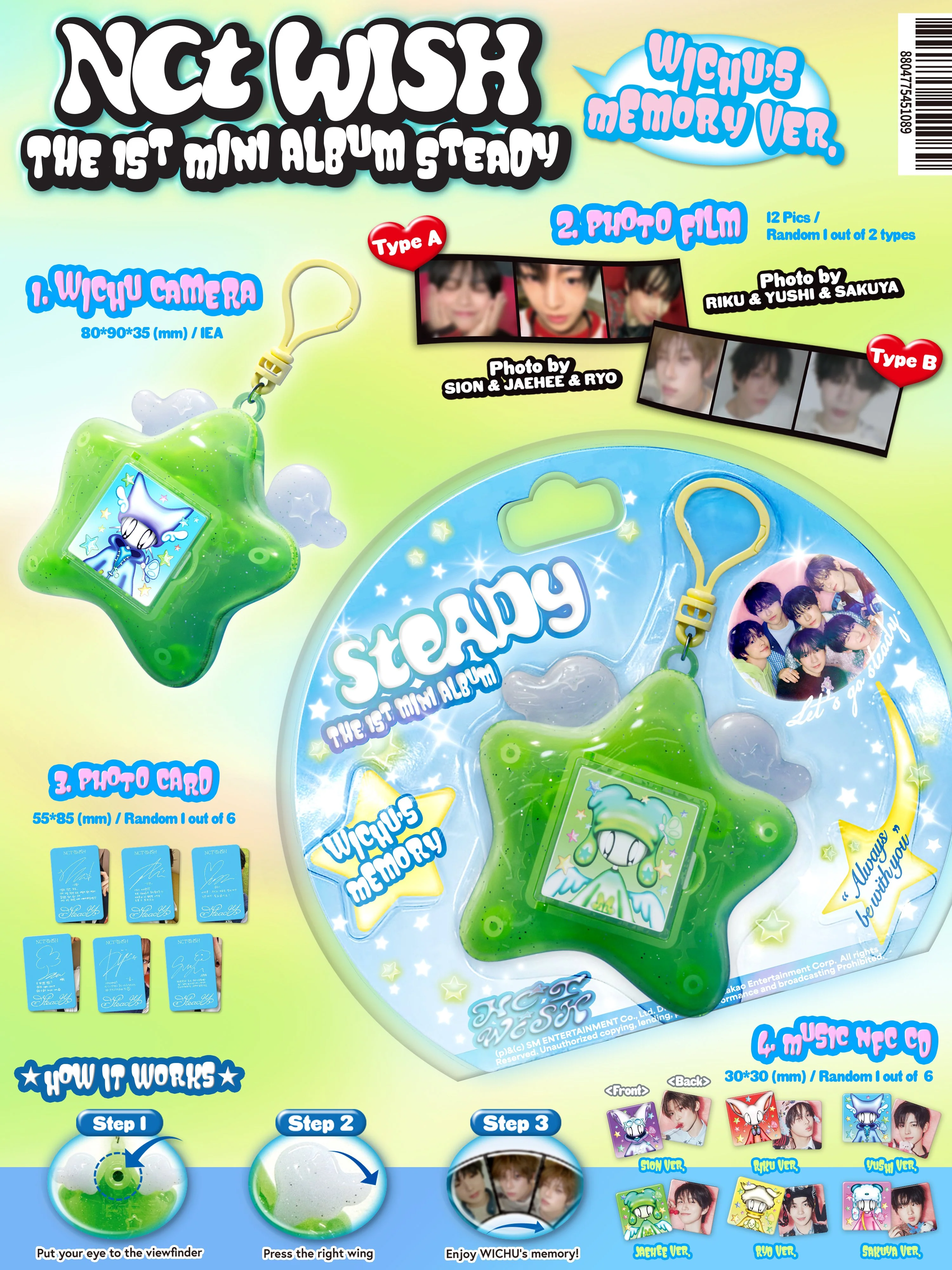 NCT WISH - STEADY (Wichu's Memory Keyring Ver.) - Image 2