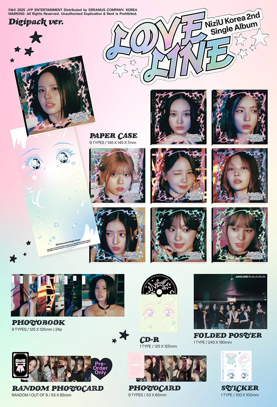 NiziU - LOVE LINE (Digipack Ver) - Image 2
