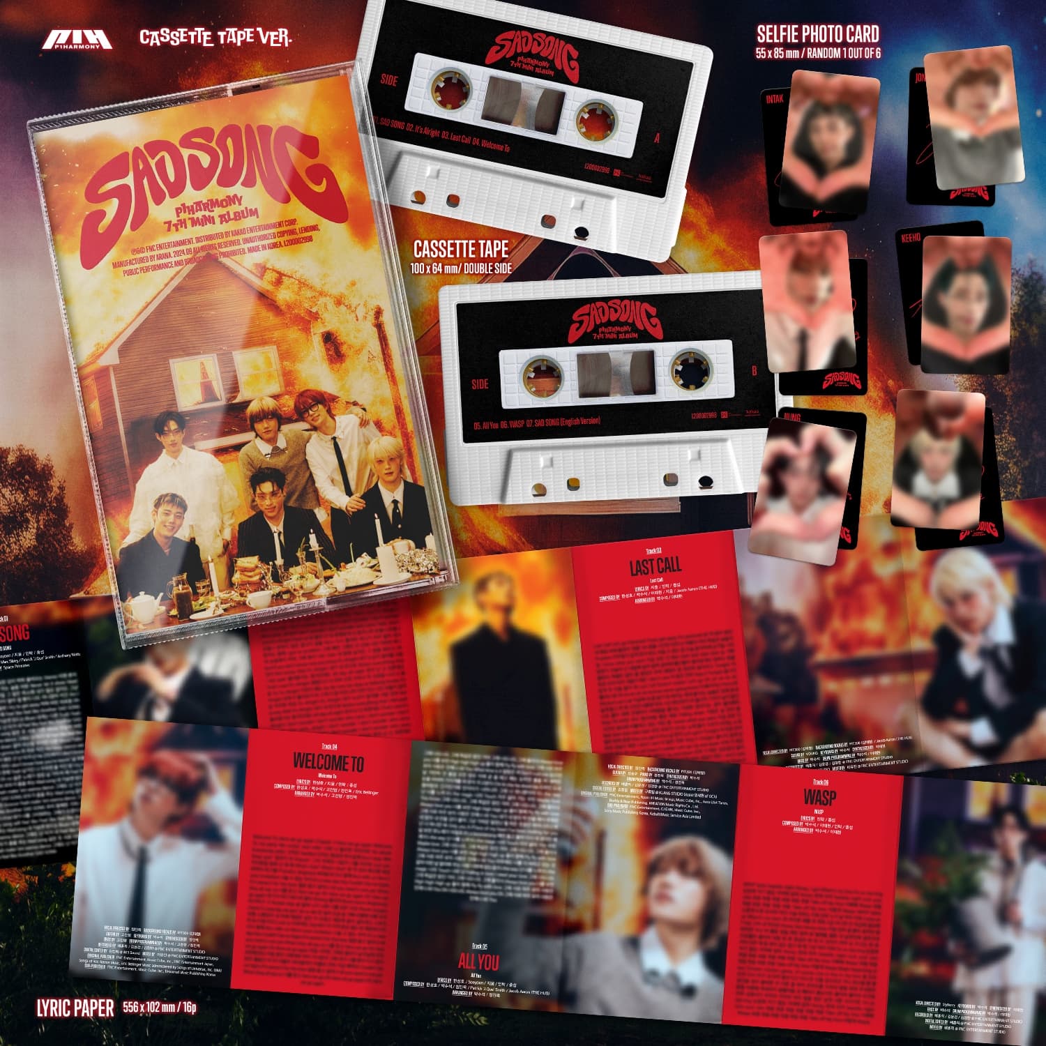 P1HARMONY - SAD SONG (CASSETTE Ver) - Image 2