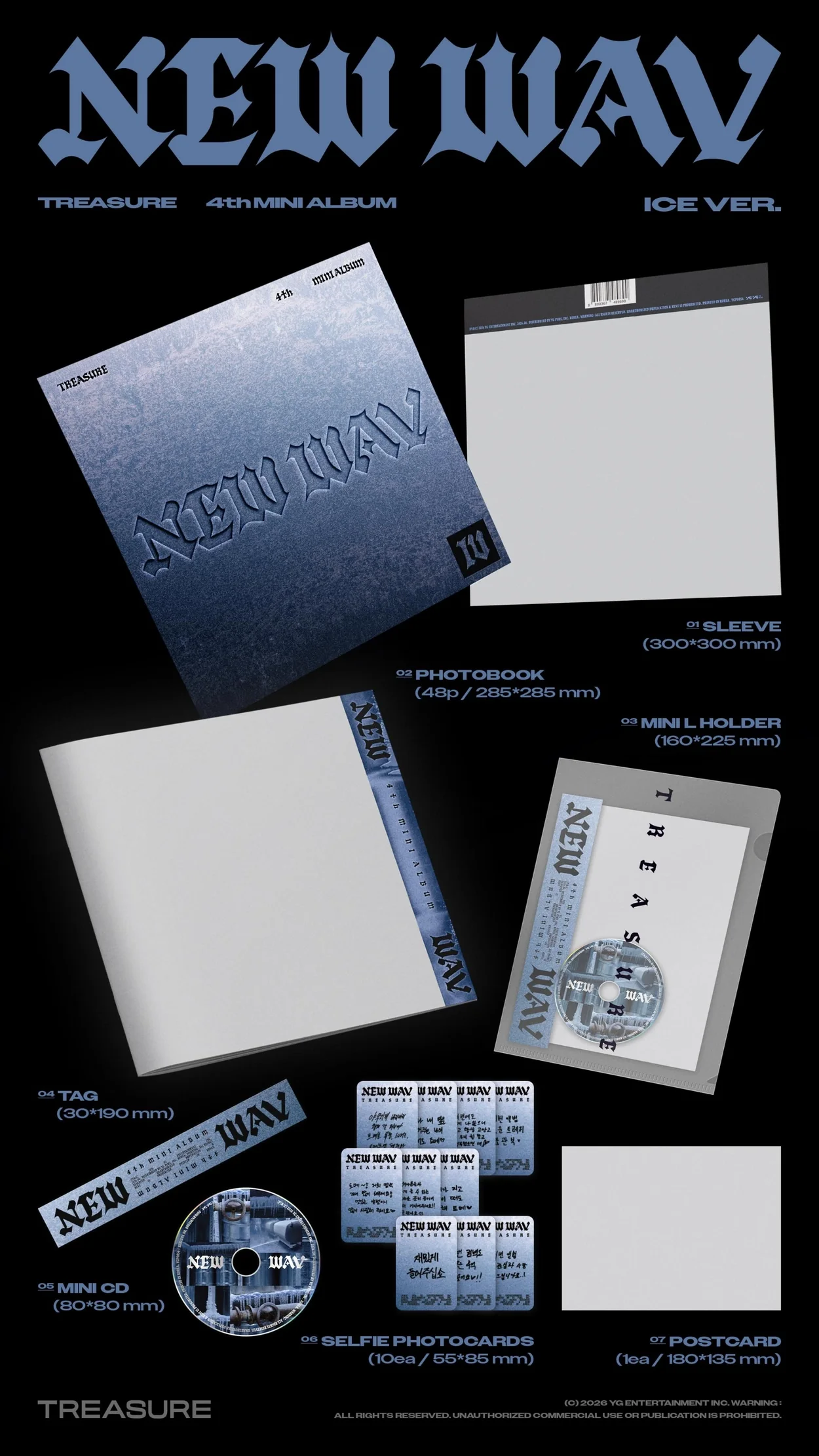 [PRE-ORDER] TREASURE - NEW WAV (Red/Ice Ver.) - Image 3