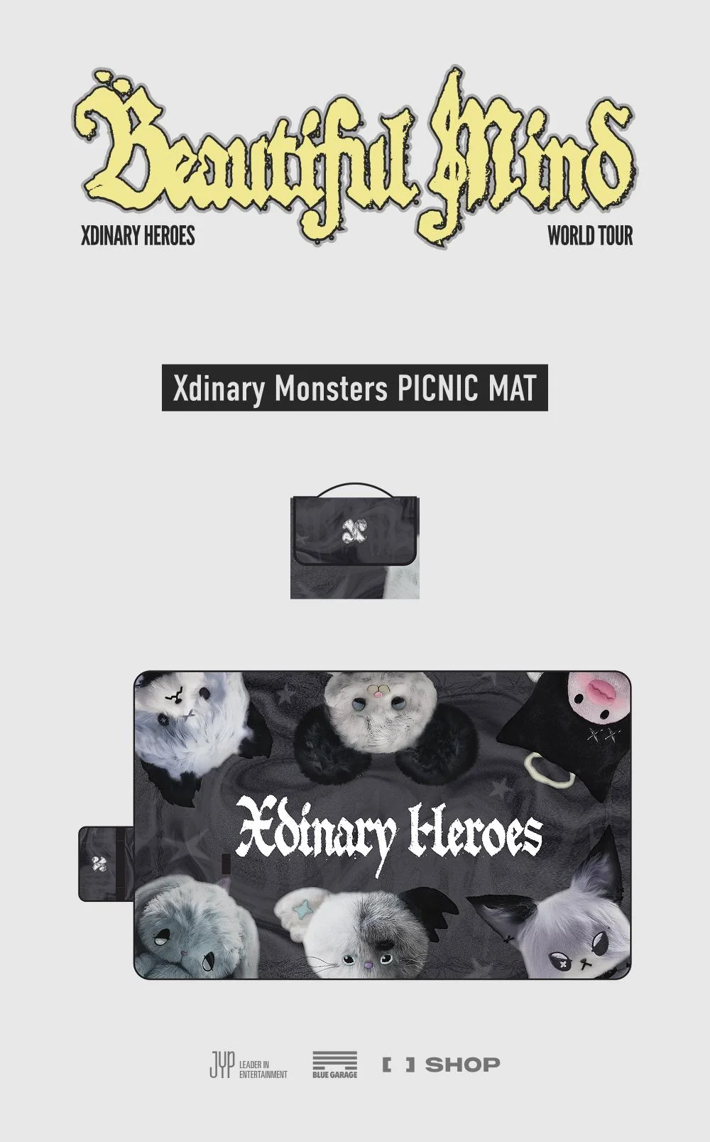 XDINARY HEROES - [BEAUTIFUL MIND MD] Xdinary Monsters Picnic Mat - Image 2