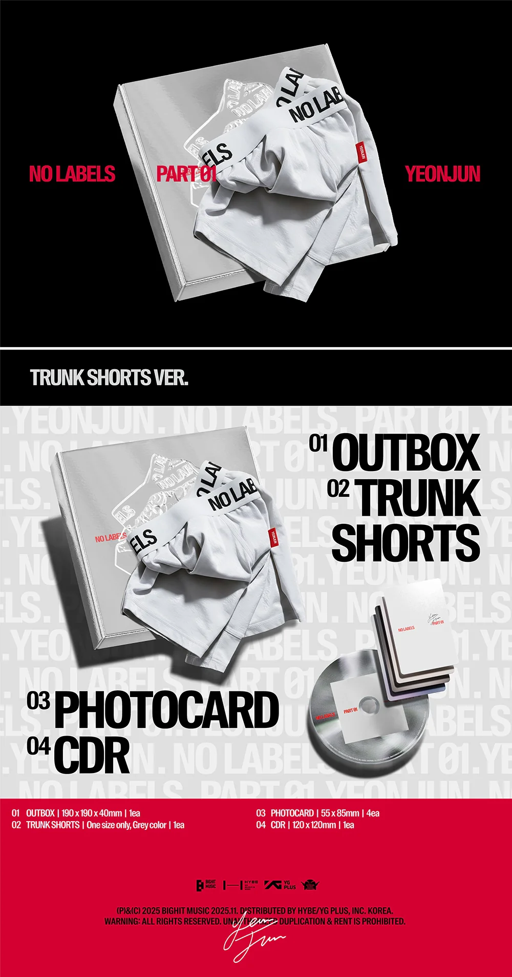 YEONJUN - NO LABELS: PART 01 (Trunk Shorts Ver.) - Image 2