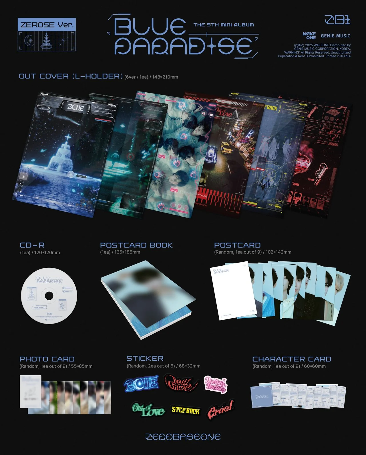 ZEROBASEONE - BLUE PARADISE (Zerose Ver) - Image 2