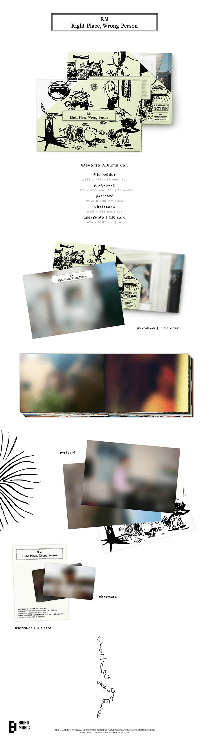 RM - Right Place, Wrong Person (Weverse Ver.) - Image 2