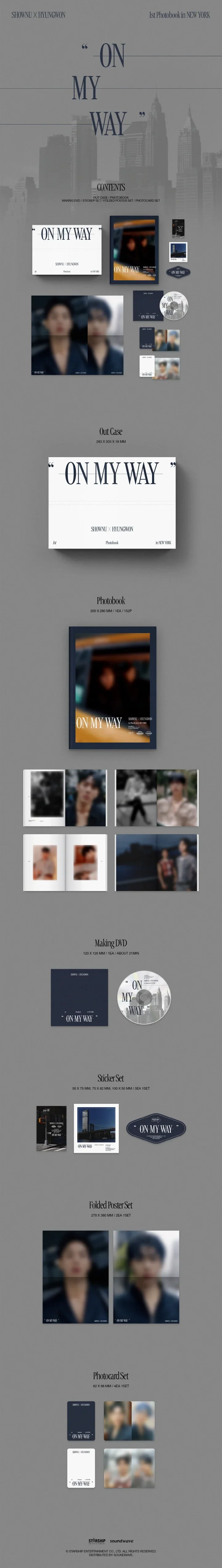SHOWNU X HYUNGWON - ON MY WAY 1st Photobook In NEW YORK - Image 2