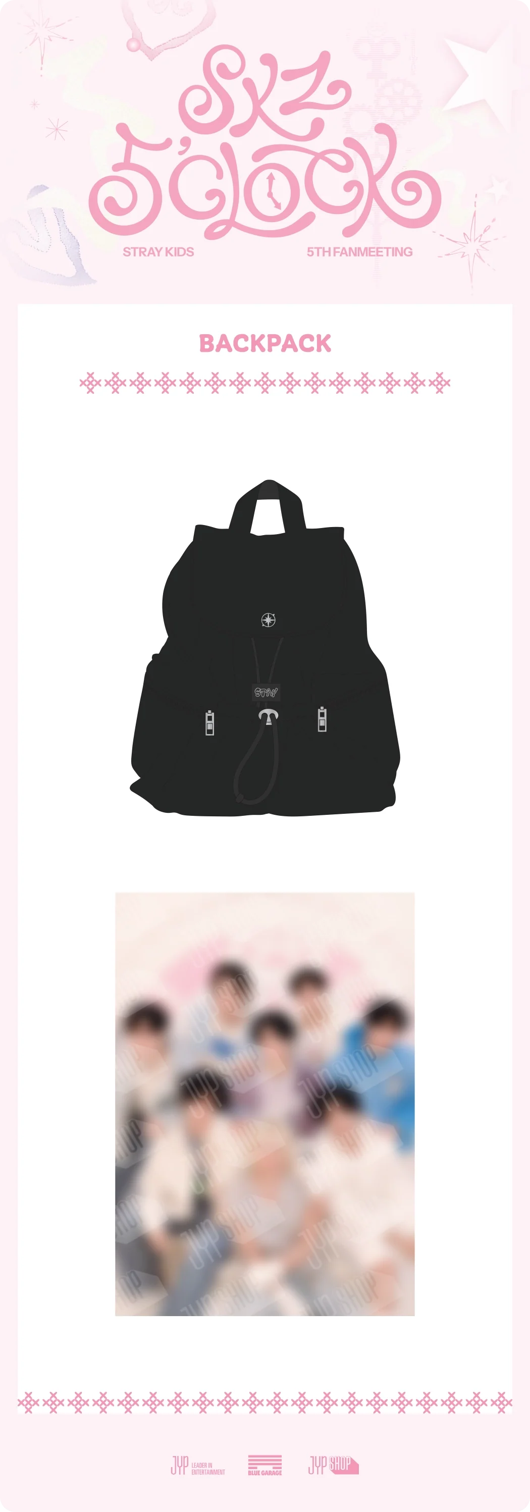 STRAY KIDS - [SKZ 5'CLOCK MD] BACKPACK - Image 2