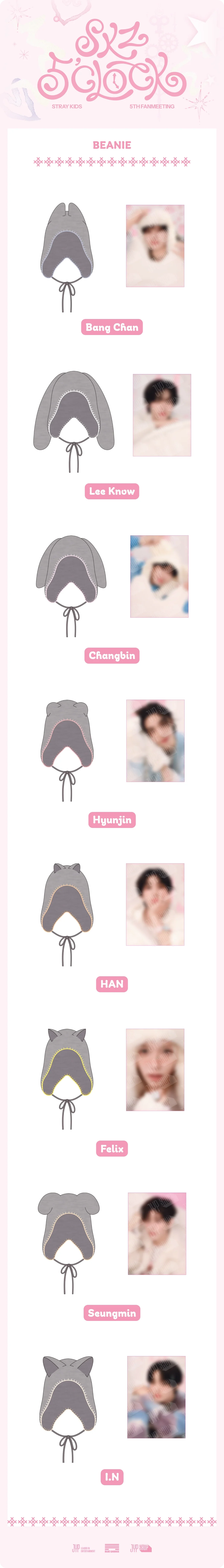 STRAY KIDS - [SKZ 5'CLOCK MD] BEANIE - Image 3