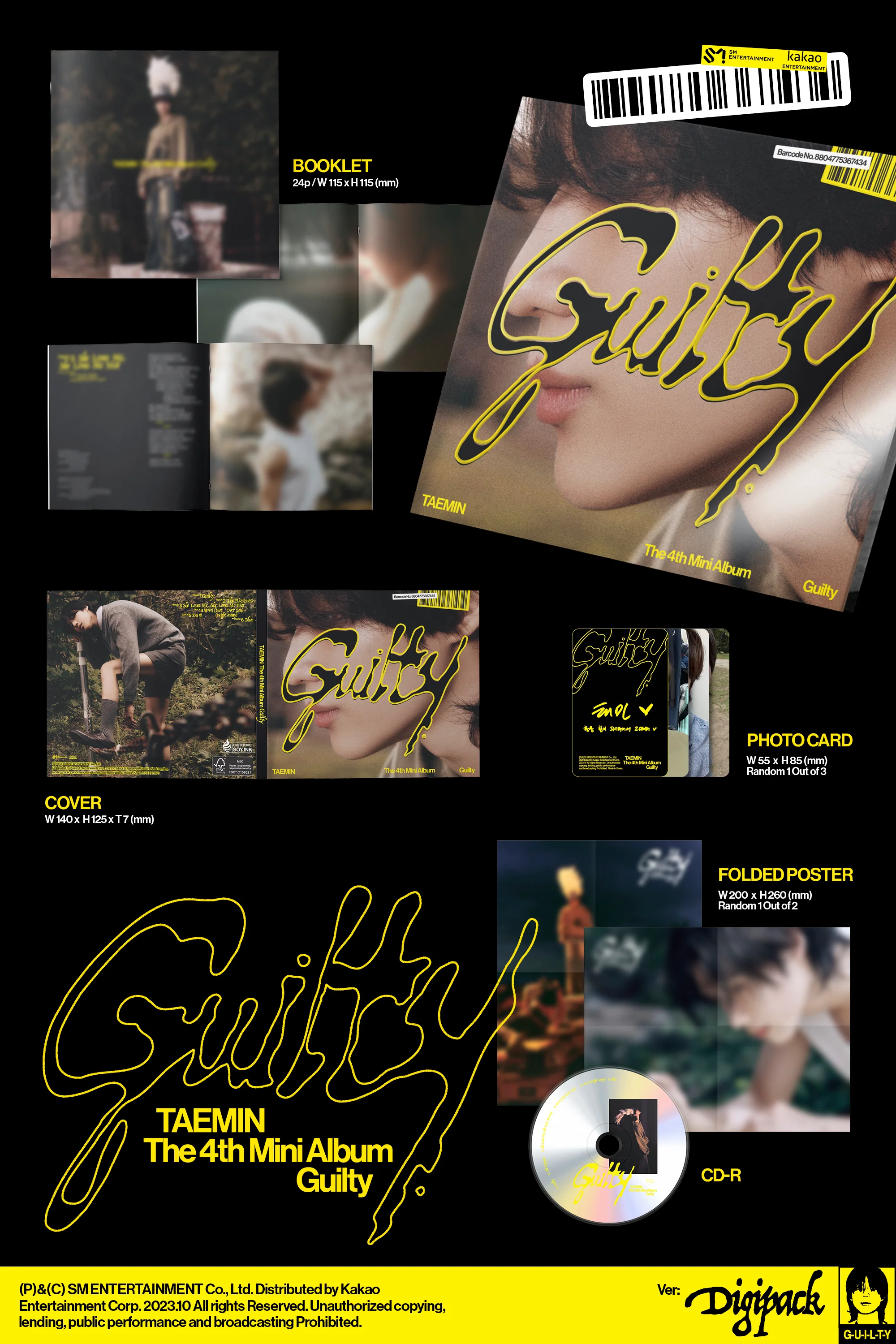 Taemin - GUILTY (Digipack Ver.) - Image 2