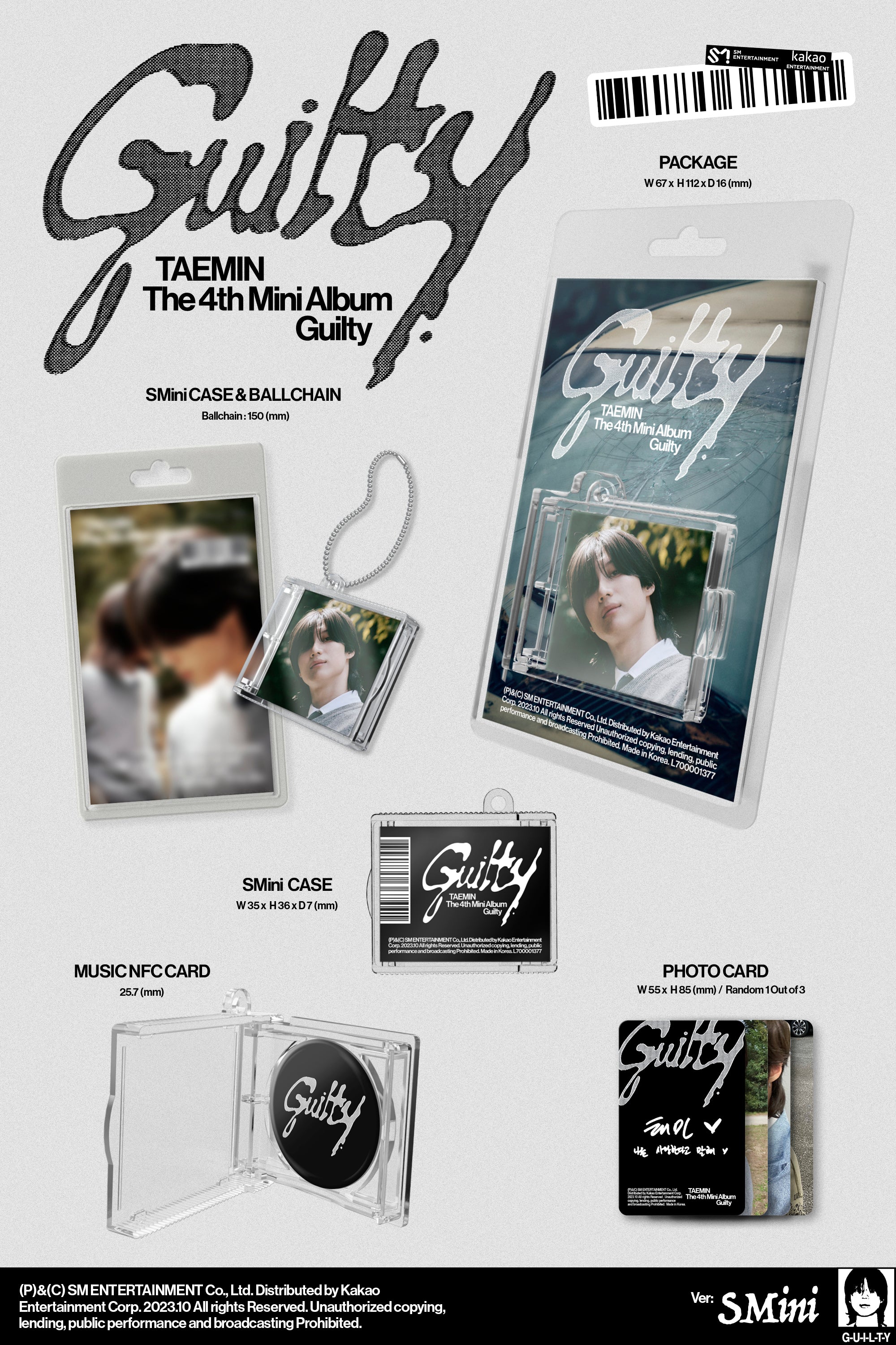 Taemin - GUILTY (SMini Ver.) - Image 2